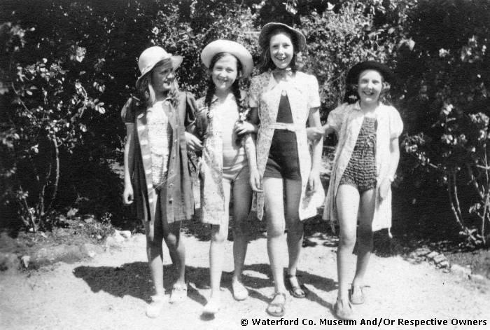 Girls Dressed For The Beach At Duckspool House, Abbeyside