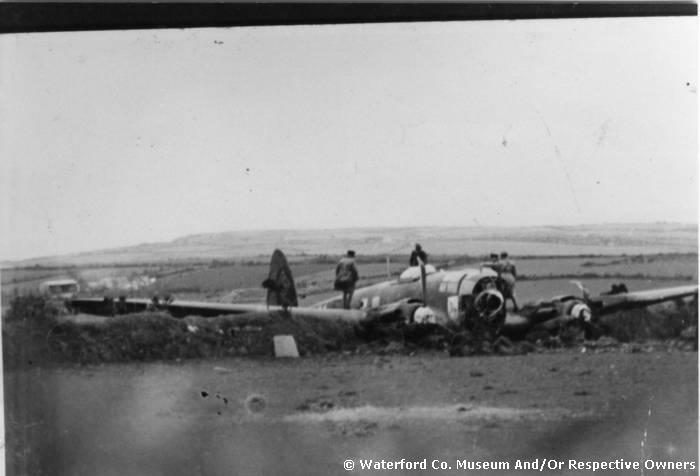 Crashed German Heinkel Aeroplane